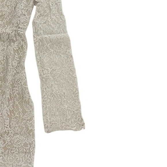 Rumored Fools Rush In Mini Short Lace Dress, Cream,‎ Size S, NWT - Picture 12 of 14